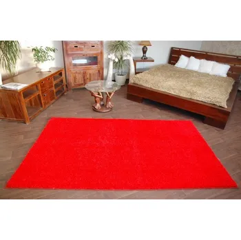 Koberec Kusový koberec SHAGGY Izebelie 5cm červený, velikost 80x120