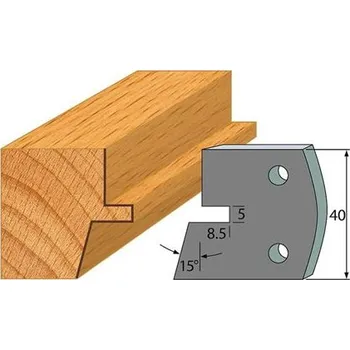 Příslušenství k frézce IGM profil 085 - pár omezovačů 40x4mm SP