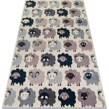 Koberec Dětský koberec Sheep krémový, velikost 160x220