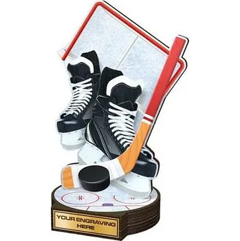 Hokejová plaketa - dřevěná - Výška: 30cm Text: Žádný