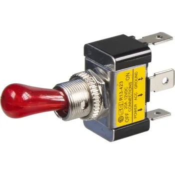 Elektrická zásuvka Páčkový spínač 20A s červeným podsvícením - 47026