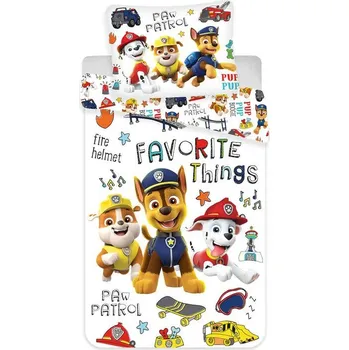 Povlečení Jerry Fabrics Paw Patrol PP1070 140 x 200, 70 x 90 cm zipový uzávěr