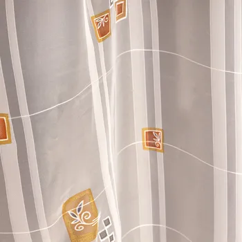 Tegatex Voál látka metráž - bílé čtverce s barevnými čtverečky