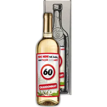 Víno Dárkové víno - Vše nejlepší 60 Chardonnay 0,75
