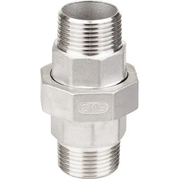 Fitinka Šroubení nerezové přímé závitové NEREZ, s plochým těsněním - vnější/vnější závit - INOX holendr - 3/4" TYP321