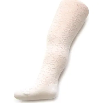 Dětské žakárové punčocháče New Baby bílé, vel. 68 (4-6m)