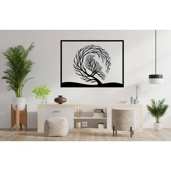 Vsepropejska Strom života pták dekorace na zeď Rozměr (cm): 38 x 28, Dekor: Černá