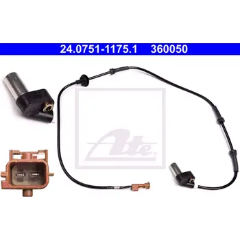 DANAPO Snímač počtu otáček kola pro SAAB ATE 24.0751-1175.1