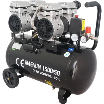 Kompresor Magnum JWS50 JWS-50 bezolejový kompresor 2x 0,75 kW, 50 l