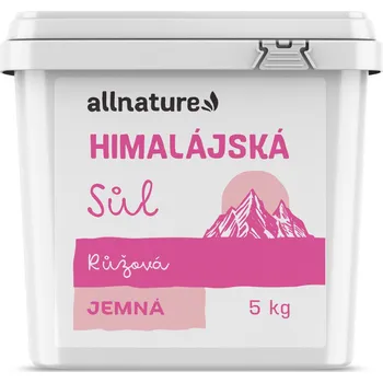 Přisada na vaření a pečení Allnature Himalájská sůl růžová jemná 5 kg