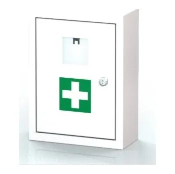 Lékárnička Kovová lékárnička - malá, zámek/sklo KL 11S/A3