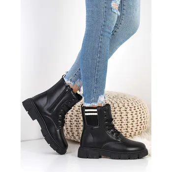 Dámská zimní obuv Prety Černé kotníkové boty 6502-1B Velikost: 37