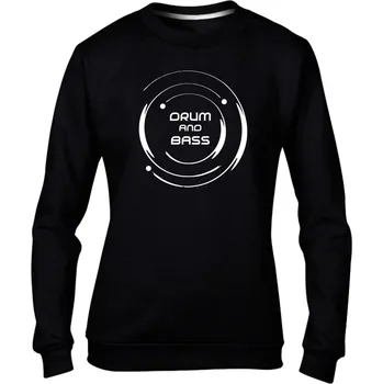 Dámská mikina DNBMARKET.CZ Dámská mikina bez kapuce |D&B + NEURO| CircleParty Velikost: L, Barva: Černá - Design 1