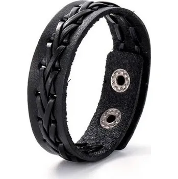 Náramek Pánský stylový kožený náramek