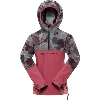 Dívčí bunda Dětská softshellová bunda Alpine Pro Gibbo Dětská velikost: 92-98 / Barva: hnědá