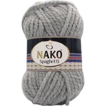 Příze Nako Pletací příze Nako Spaghetti 195 - šedá