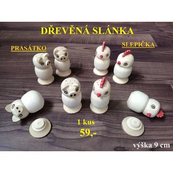 DŘEVĚNÁ SLÁNKA - Červená