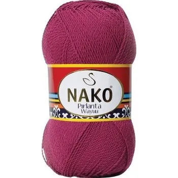 Příze Nako Pletací příze Nako Pirlanta Wayuu 6736 - červená, mikrovlákno