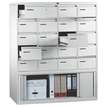 Kartotéka Kovová kartotéka - 20ti zásuvkový blok K 20