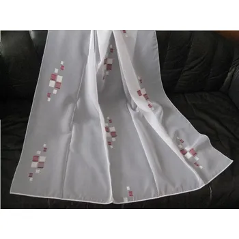 Záclona Home Wohnideen záclona metráž 29201 vyska 290 cm 07 cervene a bile kostky (6,60 m)