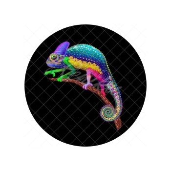 Jedlá dekorace na dort CHAMELEON duhový, VARIANTA Jedlý papír 1594