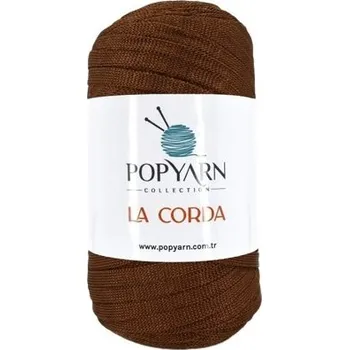 Příze POPYARN Příze La Corda B123 - hnědá, 250g 225m