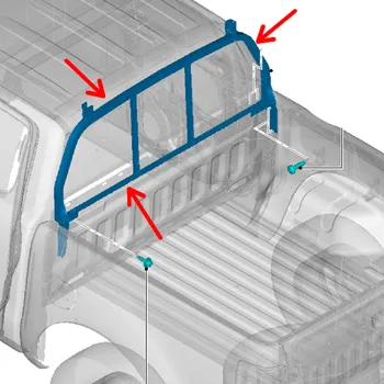 Střešní box Nástavec Ford Ranger