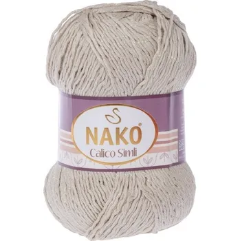 Příze Nako Pletací příze Calico Simli 10874 - béžová