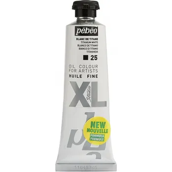 Olejová barva Olejová barva Pébéo Studio XL - 25 Titanium White Objem: 37 ml