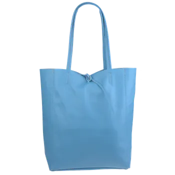 Kabelka NovaKabelka.cz Kožená italská kabelka Annalisa Blu Chiaro