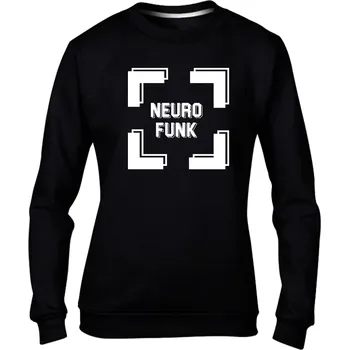 Dámská mikina DNBMARKET.CZ Dámská mikina bez kapuce |D&B + NEURO| 3D Square Velikost: L, Barva: Černá - Design 2