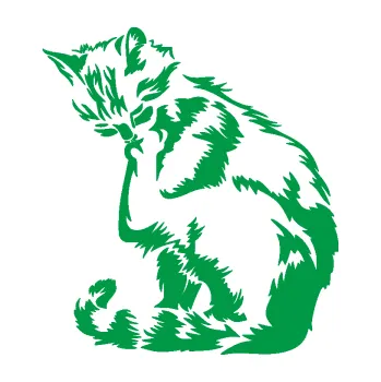 Samolepící dekorace Kočka 032 levá (12 - zelená) SAMOLEPKA NA AUTO, NÁLEPKA, FÓLIE, POLEP, TUNING, VLASTNÍ TEXT, TISK, AUTOSAMOLEPKY.cz, POLEPY, OBRÁZEK, LOGO, 3D STICKERS