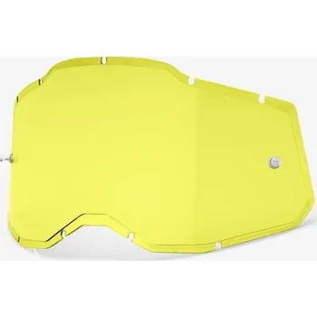 Motocyklové brýle Plexi Injected Racecraft 2/Accuri 2/Strata 2, 100% (žluté, Anti-fog)