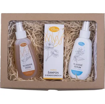 Kosmetická sada Pleva Pro krásný vlas jsme tu zas, Vlasová voda s propolisem 115 g, Šampon s propolisem 150 g, Kondicionér na vlasy s propolisem 150 g, dárková sada