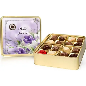 Belgické pralinky v plechové dóze…