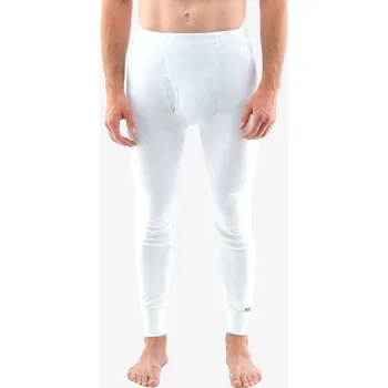 GINA pánské spodky pánské (legíny), dlouhé, šité, klasické, jednobarevné 76001P bílá XXXL