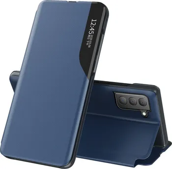 Pouzdro na mobilní telefon Forcell Eco Leather View Case pro Samsung Galaxy S21 FE