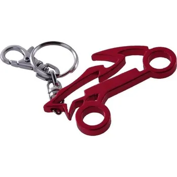 Kovová klíčenka Motocykl Červená