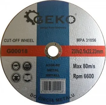 Řezný kotouč Geko G00018 230 mm