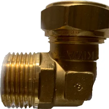 Ventil Mosazné radiátorové šroubení rohové "MT" 1/2" x15