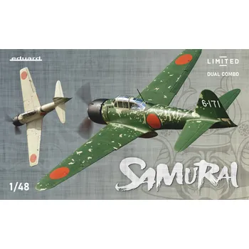 Plastikový model Eduard 1/48 A6M3 Zero Model 22, 22a a 32 - SAMURAI DUAL COMBO (Limited edition)