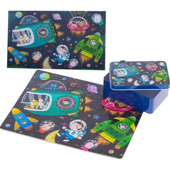 Puzzle KiK Vesmír a dinosauři 100 dílků