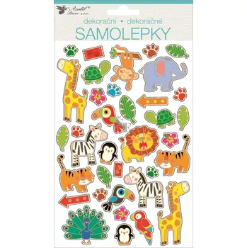 samolepka Samolepky zvířata se stříbrnou ražbou 14 x 25 cm 10429, Anděl Přerov