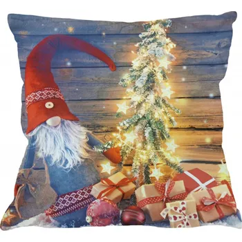 Dekorativní polštářek Povlak vánoční 40x40 cm Skřítek