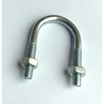 hadicová spona U třmen na potrubí 1 1/4" rozsah třmenu 33 - 42 mm, závit M8, Zn.