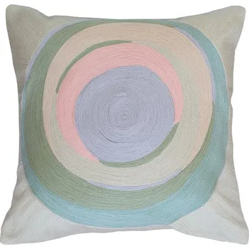 Bytový textil SCANquilt povlak ART COLOURS rondo pastelová 45 x 45 cm