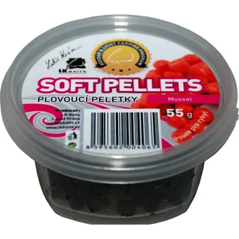LK Baits Soft peletky Mussel měkčené v dipu 8 - 14mm MIX 150ml