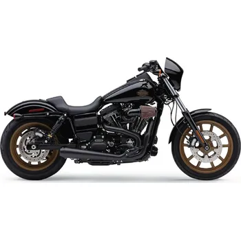 Výfuk pro motocykl Kompletní výfuk COBRA EL DIABLO 2-INTO-1 EXHAUST pro HARLEY DAVIDSON DYNA rok 2012-2017 barva černá