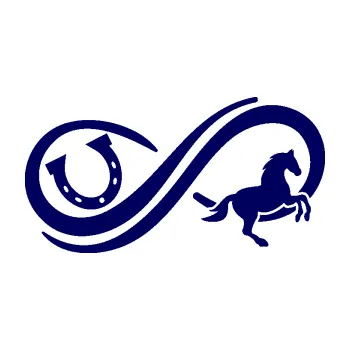 Samolepící dekorace SAMOLEPKA Infinity 005 pravá koník s podkovou (23 - tmavě modrá) NA AUTO, NÁLEPKA, FÓLIE, POLEP, TUNING, VLASTNÍ TEXT, TISK, AUTOSAMOLEPKY.cz, POLEPY, OBRÁZEK, LOGO, SAMOLEPKY