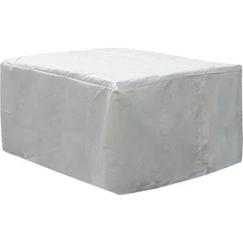 Krycí plachta Pláštěnka do deště na zahradní nábytek bílá 320 x 120 x 90 cm z polyesteru s povrchovou úpravou PVC, obdélníková moderní Beliani